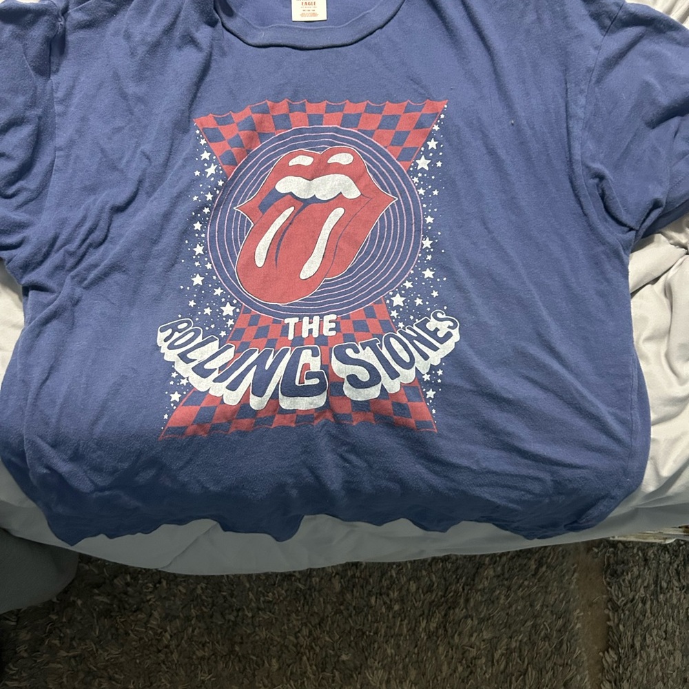 Rolling Stones Blue Graphic T-Shirt